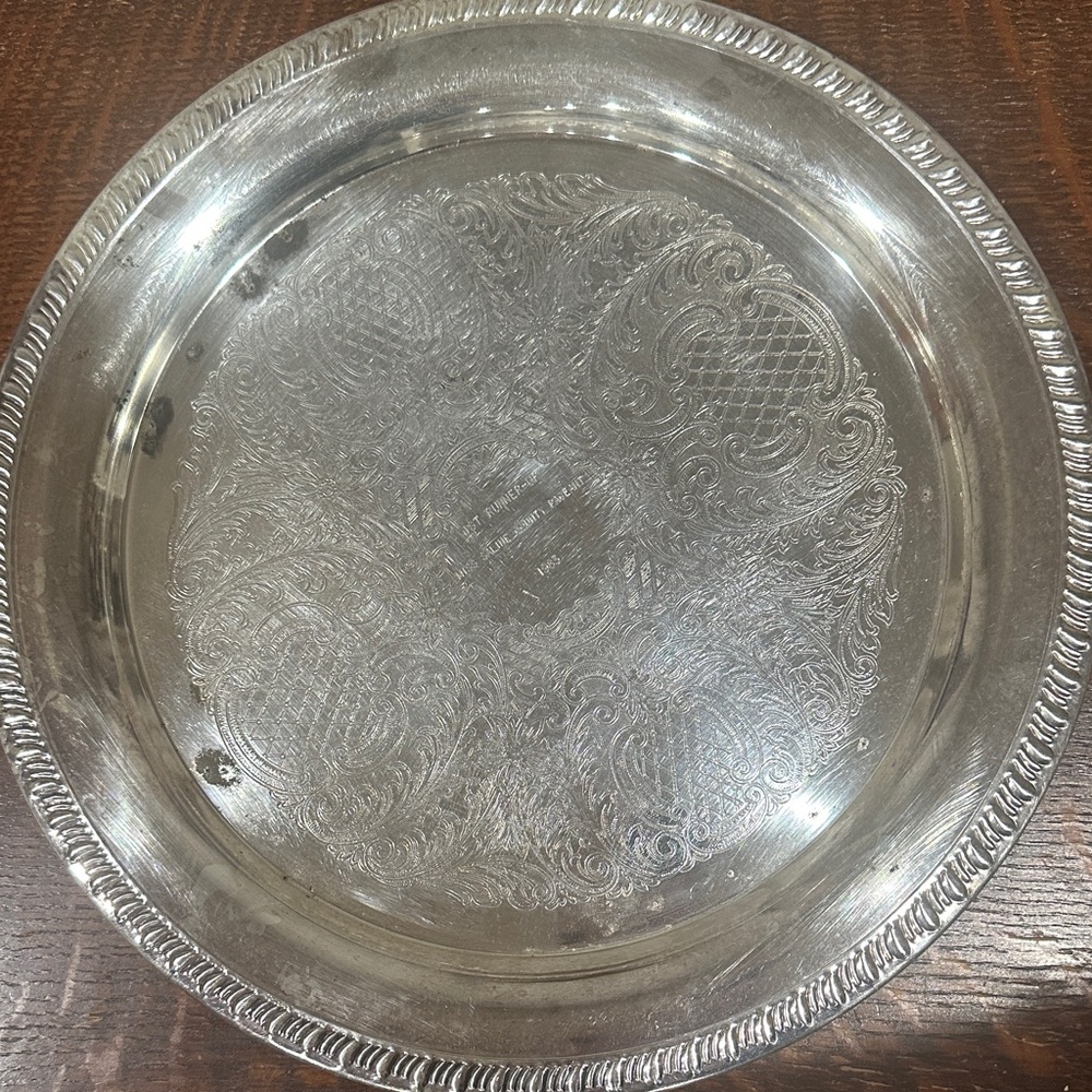 Elegant Silver Serving Tray